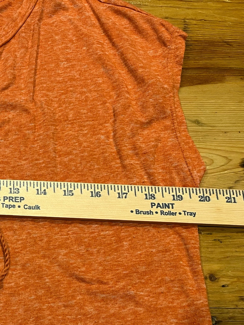 Melrose and Market Heathered Orange Knit V-Neck Top EUC - Picture 4 of 5